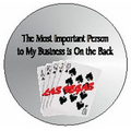 Spades Royal Flush Photo Hand Mirror (2.5" Diameter)